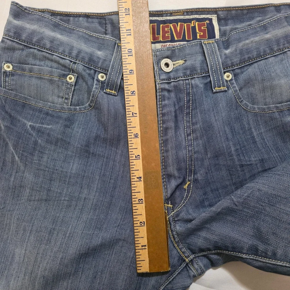 VTG Levis 527 Jeans Mens 32x32 Blue Denim Low Boot Cut  Flap Pocket Grunge Y2K